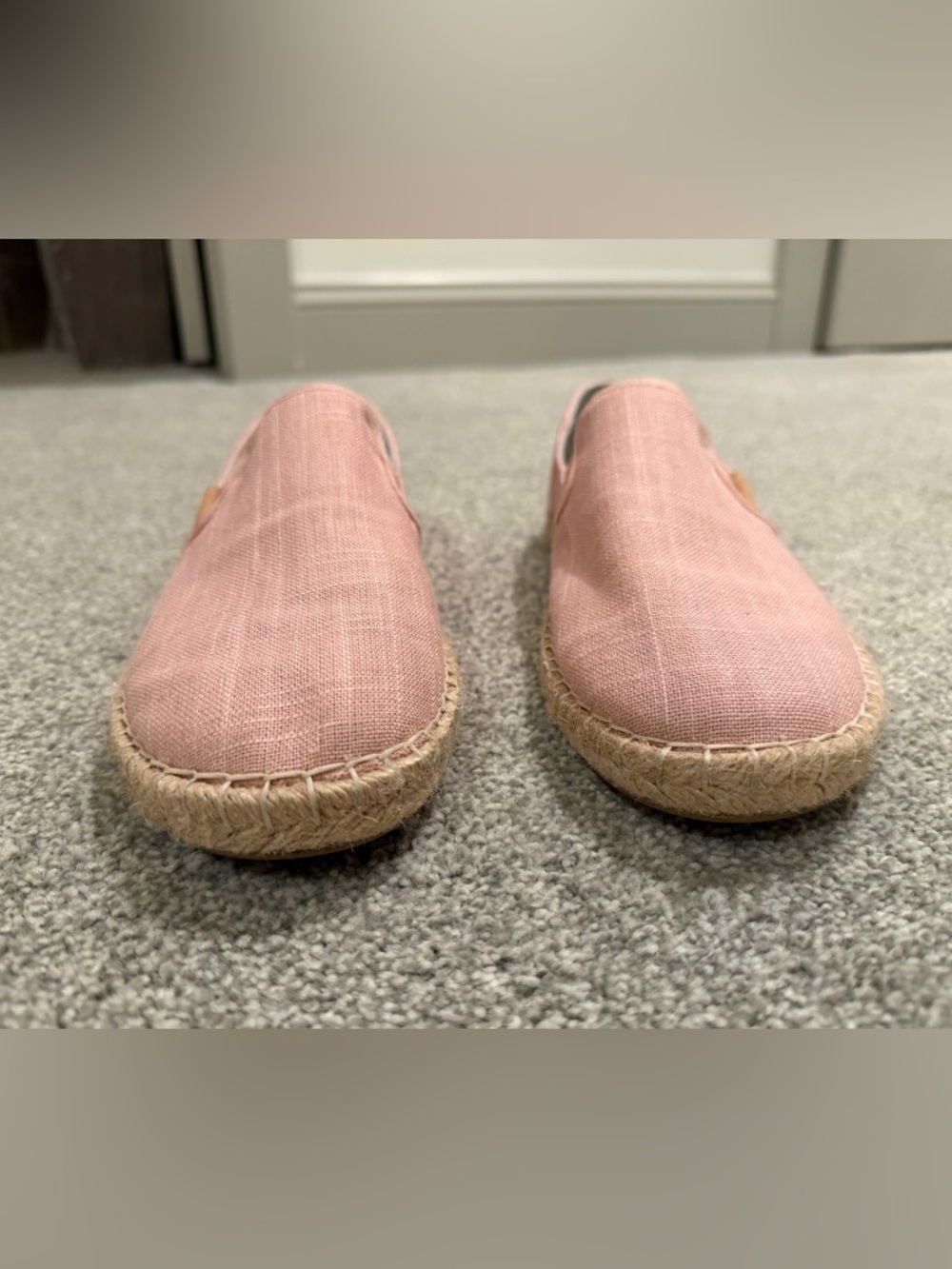 *LIKE NEW* Olukai Kaula Pa’a Kapa Pink Canvas Espadrille Slip-On Shoes - Picture 3 of 8